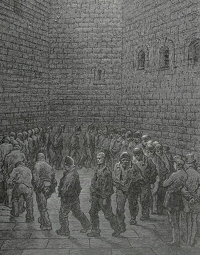 Newgate-prison-exercise-yard