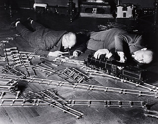 Общество любителей игрушечных поездов, Берлин, Германия, 1931 год. Альфред Эйзенштадт