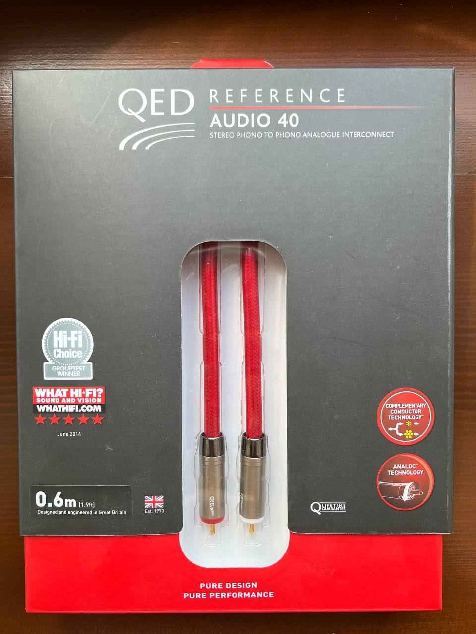 ПРОДАНО] QED Reference Audio 40 0.6 m 2xRCA - 2xRCA - Кабели