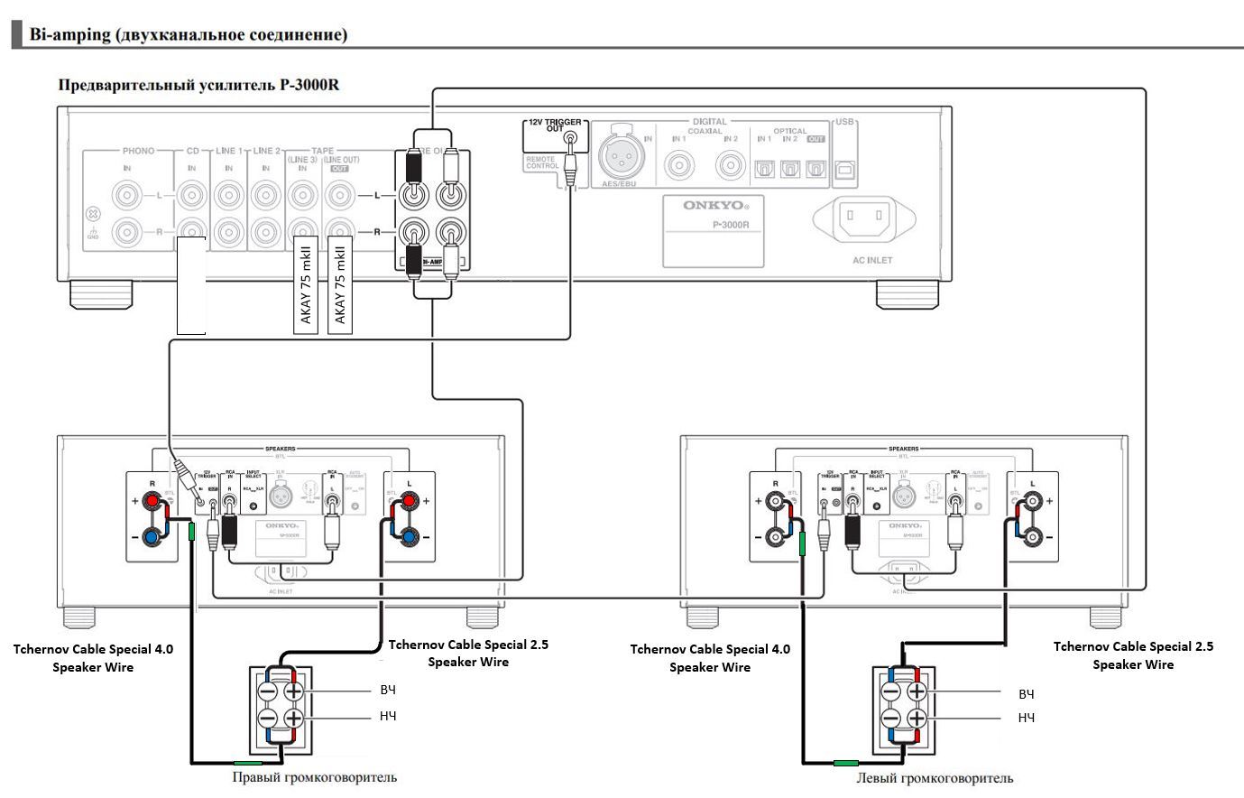 Bi wiring подключение